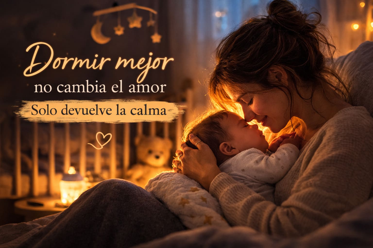 El amanecer del descanso: Madre feliz con su bebé